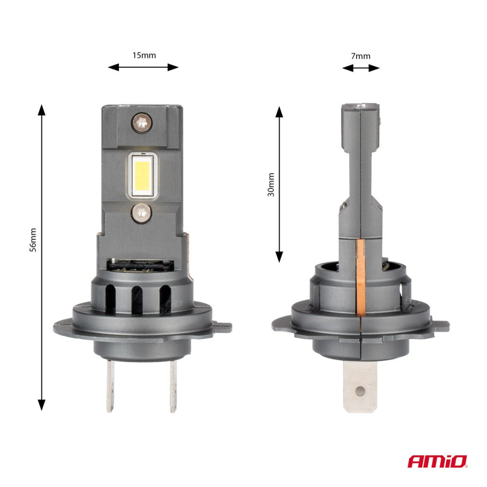 ΛΑΜΠΕΣ LED  H7 12V 44W 6.500K 3.936lm CSP X4 SERIES AVIATOR PLUG & PLAY ΑΜΙΟ - 2 ΤΕΜ.