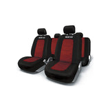 Καλυμματα Καθισμάτων Πλήρες Sparco Polyester Mesh Spc1019Rs Μαύρο-Κόκκινο